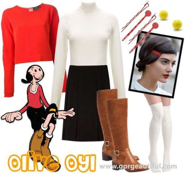 Popeye And Olive Oyl Costumes DIY
 10 best POPEYE & Olive oyl diy costume images on Pinterest