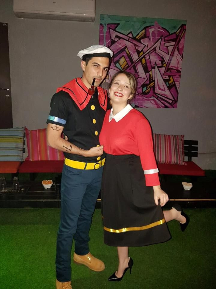 Popeye And Olive Oyl Costumes DIY
 popeye and olive costume Costume in 2019