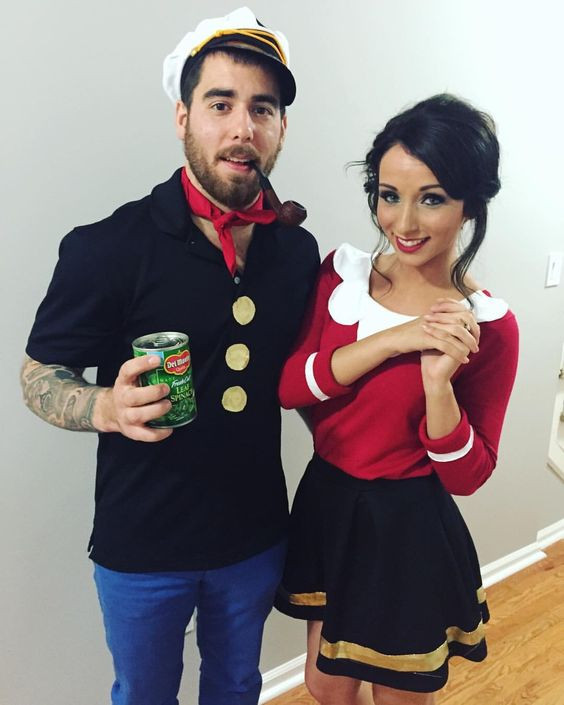 Popeye And Olive Oyl Costumes DIY
 DIY Halloween Costumes With Clothes You Can Actually Wear