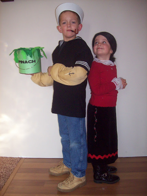 Popeye And Olive Oyl Costumes DIY
 Being Frugal and Making It Work Frugal Homemade