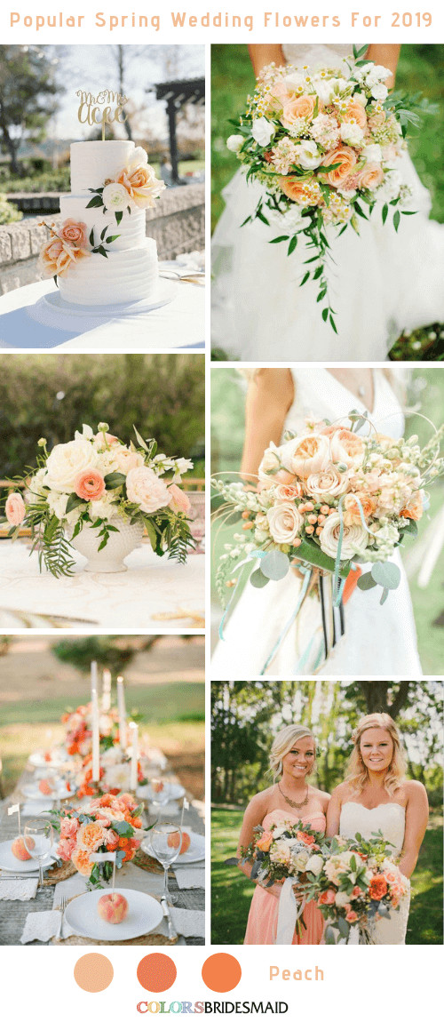 Popular Wedding Colors
 8 Popular Spring Wedding Flowers Color Ideas for 2019