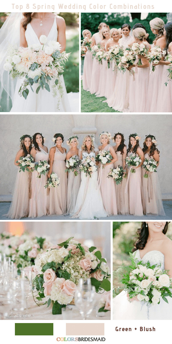 Popular Wedding Colors
 Top 8 Spring Wedding Color Palettes for 2019