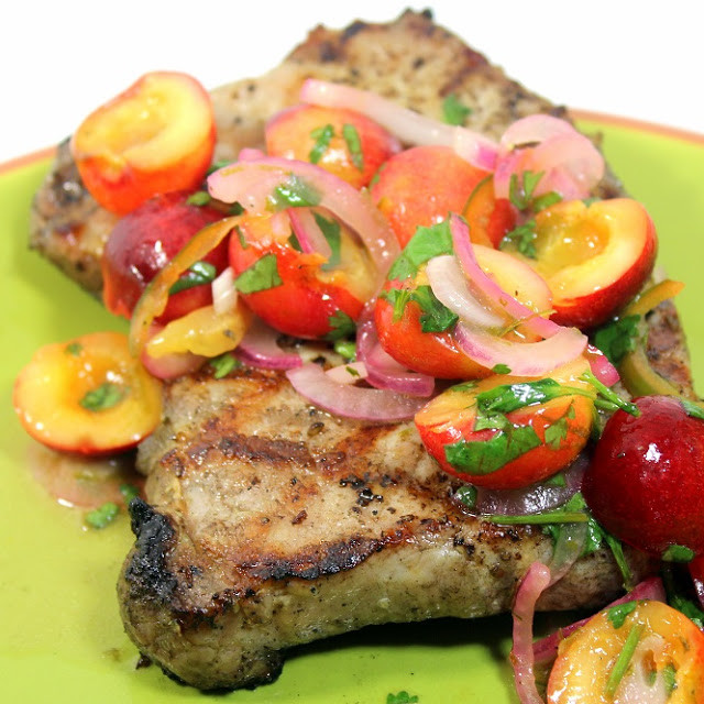Pork Chops Grill Time
 52 Ways to Cook Rainier Cherry Salsa for a Pork Chop