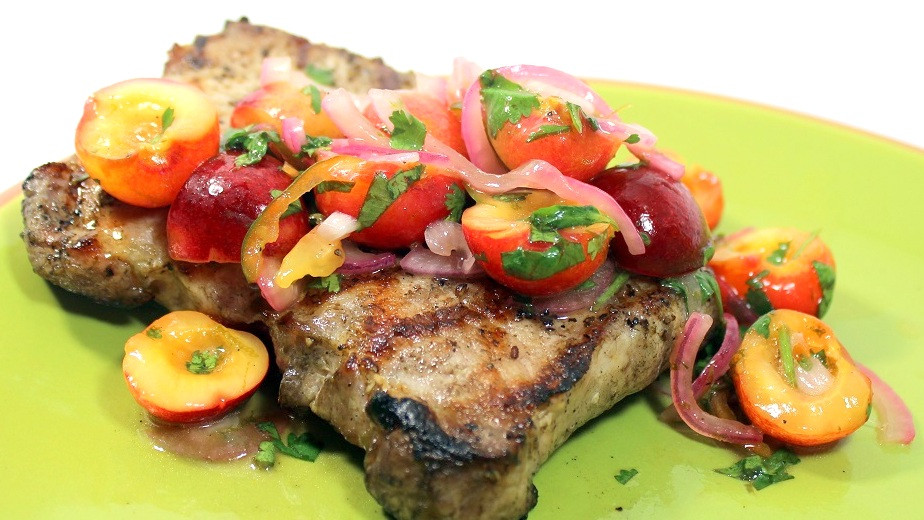 Pork Chops Grill Time
 52 Ways to Cook Rainier Cherry Salsa for a Pork Chop
