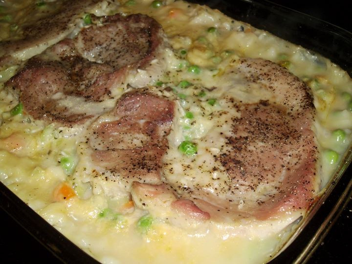 Pork Chops With Cream Of Mushroom Soup In Oven
 Baked Pork Chops on Rice 3 4 boneless