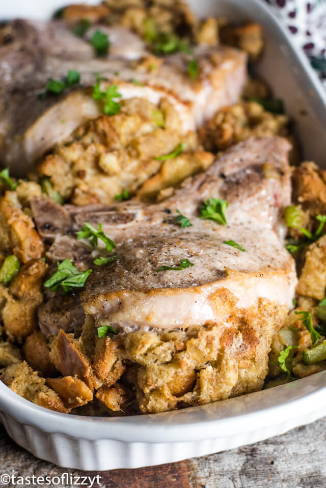 Pork Chops With Stuffing
 Stuffed Pork Chops Recipe with Savory Bread Stuffing