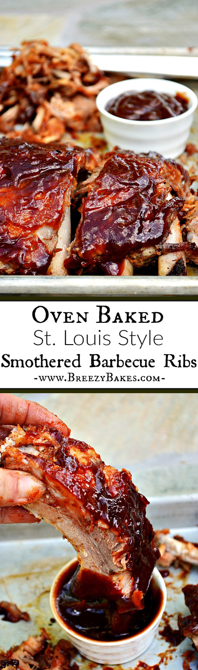 Pork Ribs In The Oven
 Oven Baked Barbecue Pork Ribs Breezy Bakes