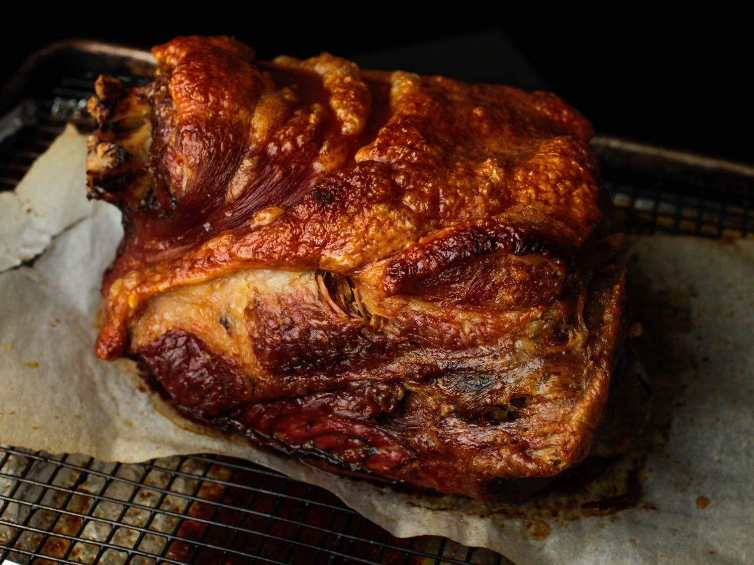Pork Shoulder Roast In Oven
 Ultra Crispy Slow Roasted Pork Shoulder Recipe