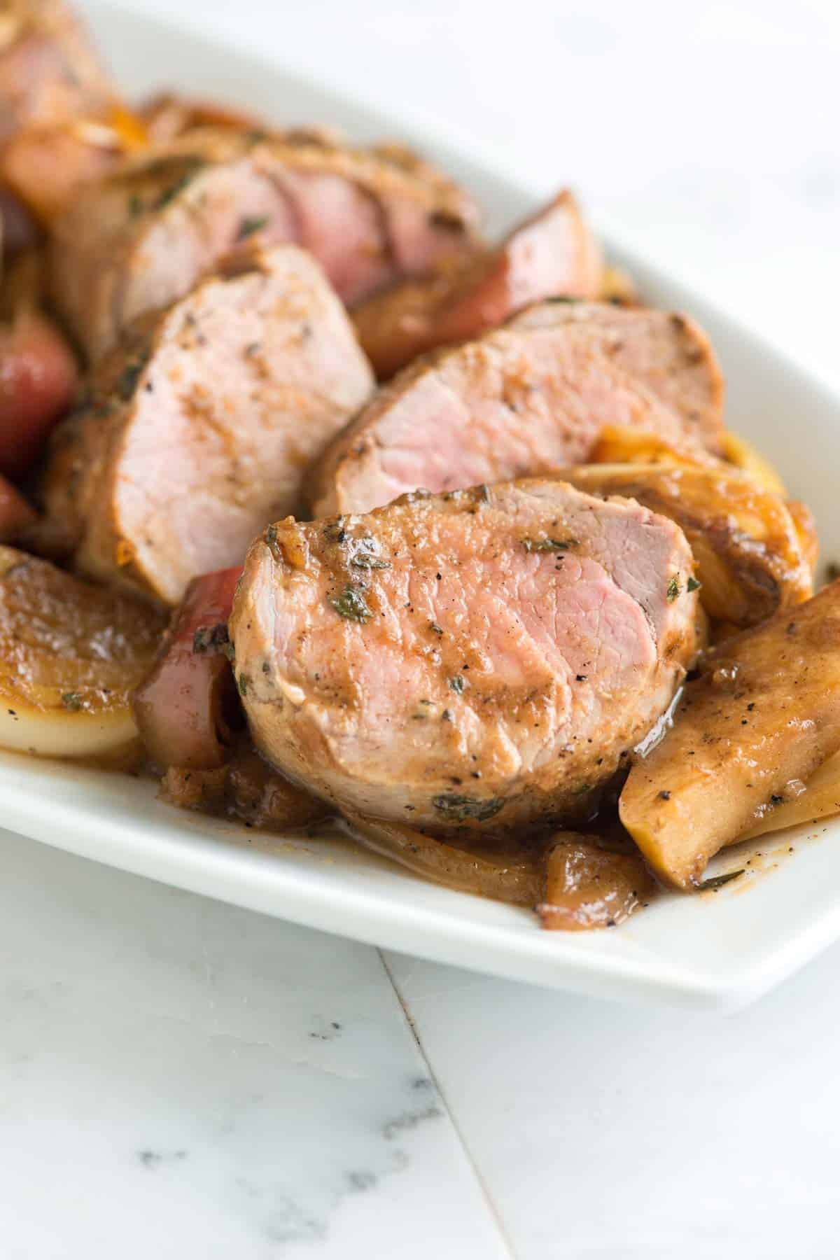 Pork Tenderloin With Apples
 Perfect Roasted Pork Tenderloin Recipe with Apples