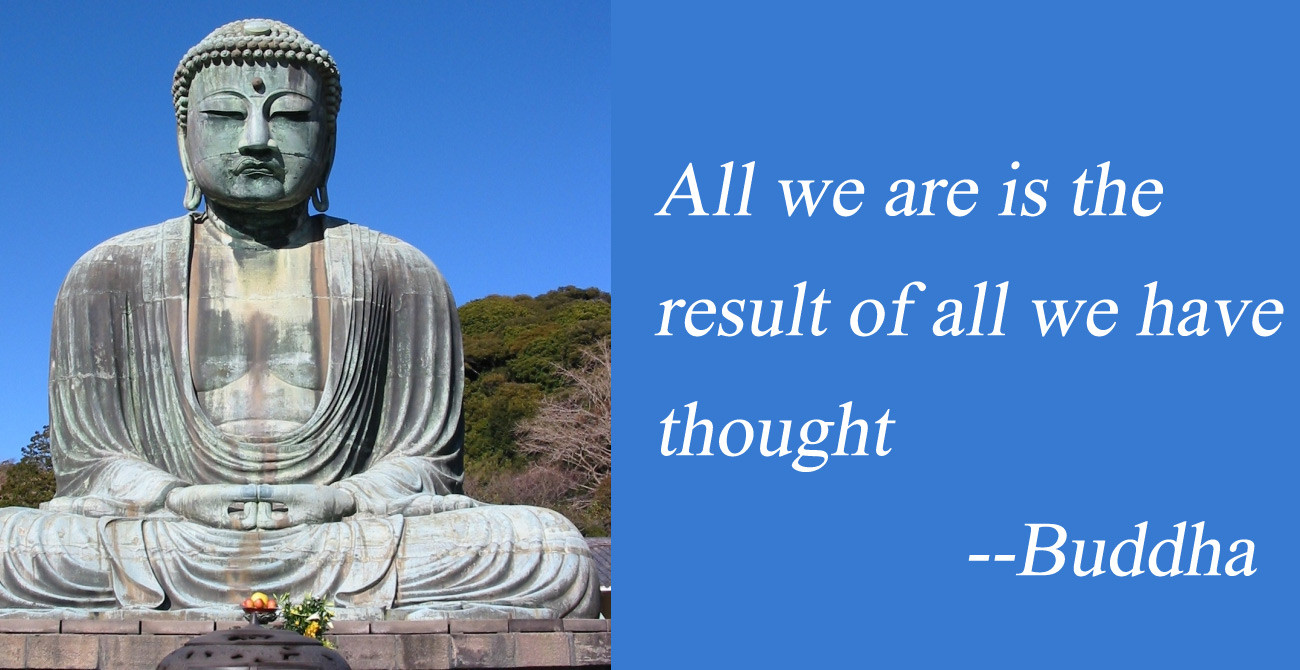 Positive Buddha Quotes
 All we are is the result of all we have thought Buddha