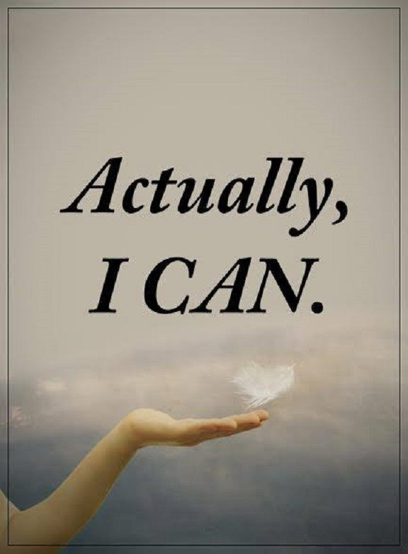 Positive Life Quote
 Inspirational life Quotes Life sayings Actually I Can