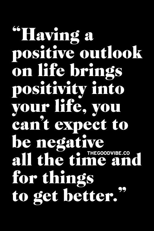 Positive Outlook On Life Quotes
 Having a positive outlook on life Quotes