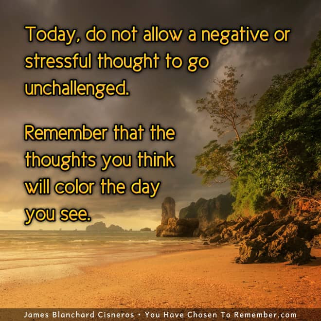 Positive Quote
 Inspirational Quote About Negative Thinking