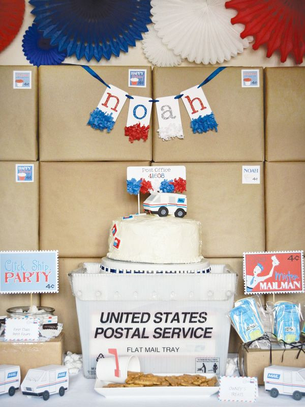 Post Office Retirement Party Ideas
 A "First Class" Post fice Inspired Birthday Party