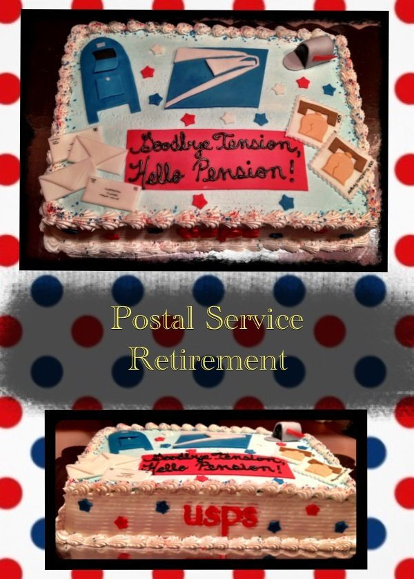 Post Office Retirement Party Ideas
 Retirement Cake