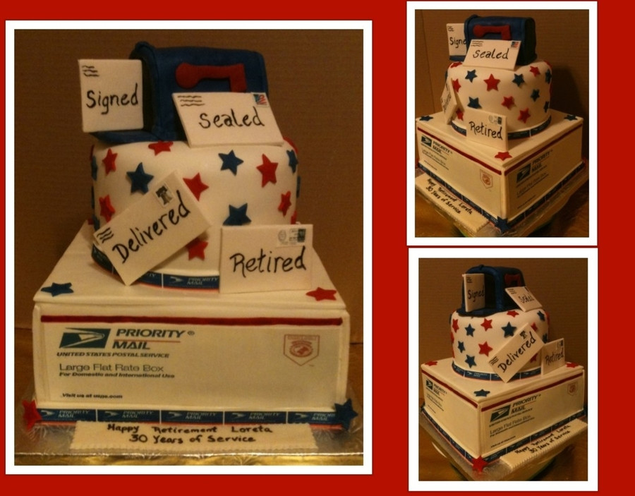 Post Office Retirement Party Ideas
 Usps Retirement Cake CakeCentral