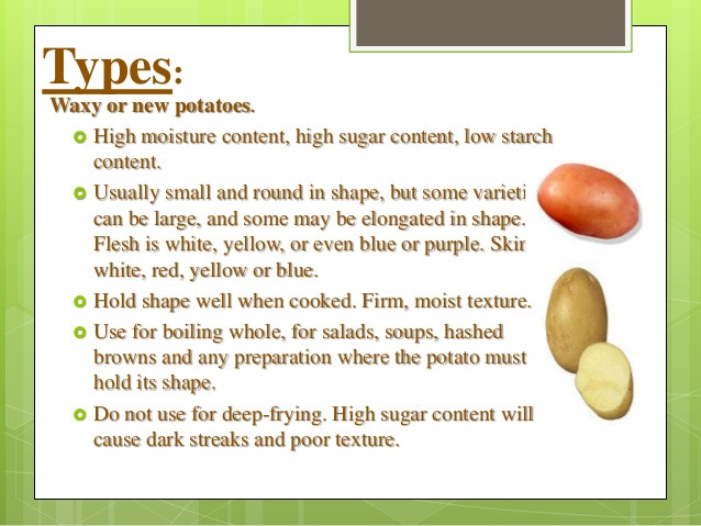 Potato Lower Classifications
 Potato