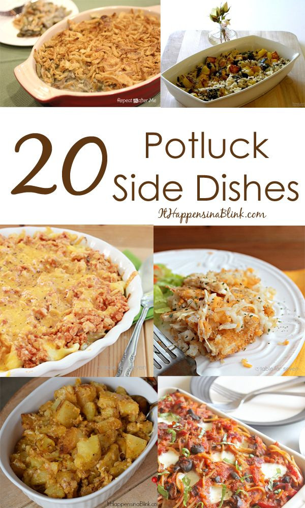 Potluck Dinner Party Ideas
 20 Potluck Side Dishes ItHappensinaBlink