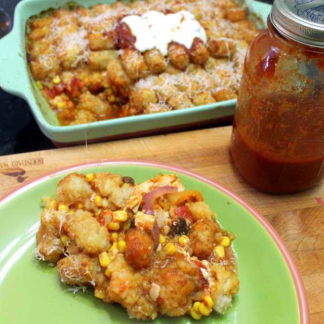 Potluck Main Dishes
 Inspired By eRecipeCards Tater Tot Chicken Parmesan PLUS