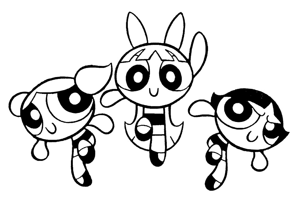 Powder Puff Girls Coloring Pages
 Powerpuff Girls Coloring Pages For Kids Free Printable