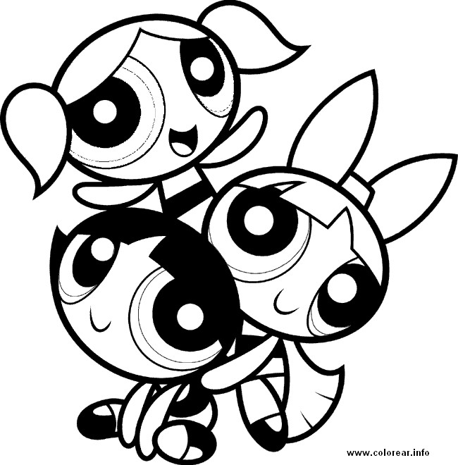Powder Puff Girls Coloring Pages
 the powerpuff girls coloring pages Free