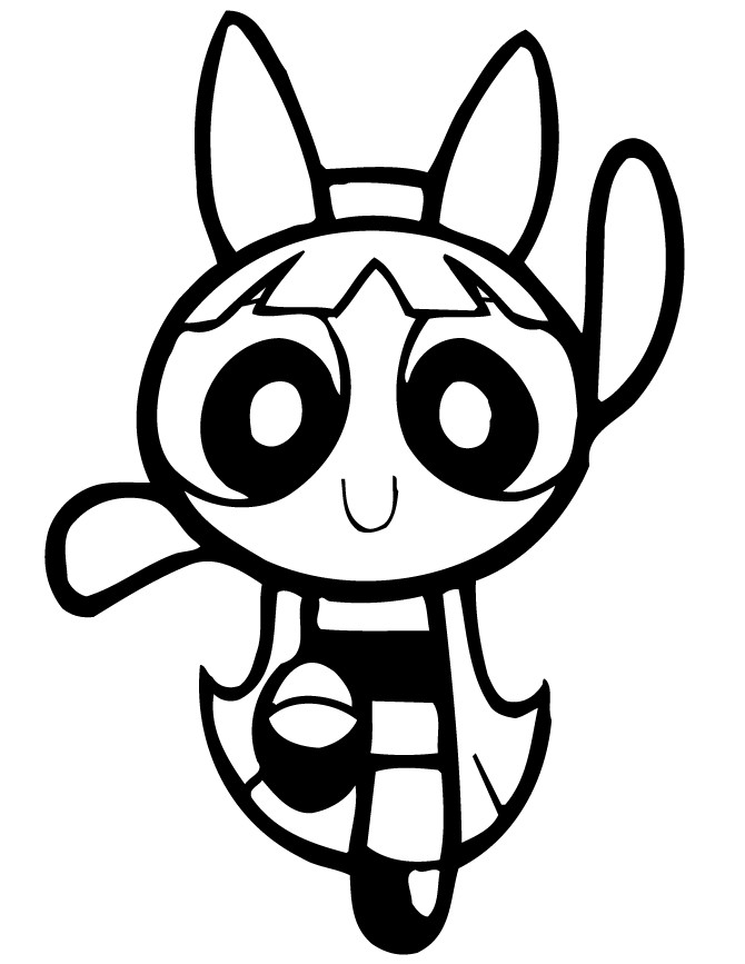 Powder Puff Girls Coloring Pages
 Powerpuff Girls Blossom Dancing Coloring Page