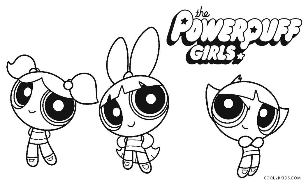 Powder Puff Girls Coloring Pages
 Free Printable Powerpuff Girls Coloring Pages