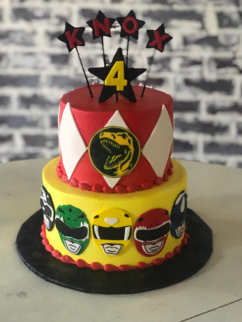 Power Ranger Birthday Cakes
 Power Rangers Cake Fondant Cake topper