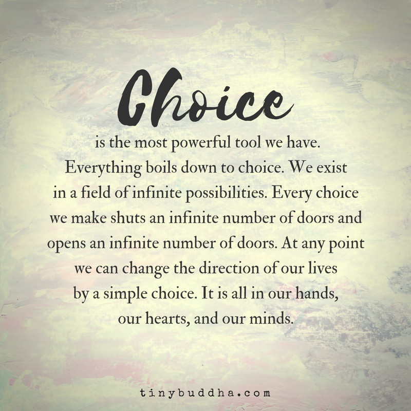 Powerful Positive Quotes
 Choice Is the Most Powerful Tool We Have