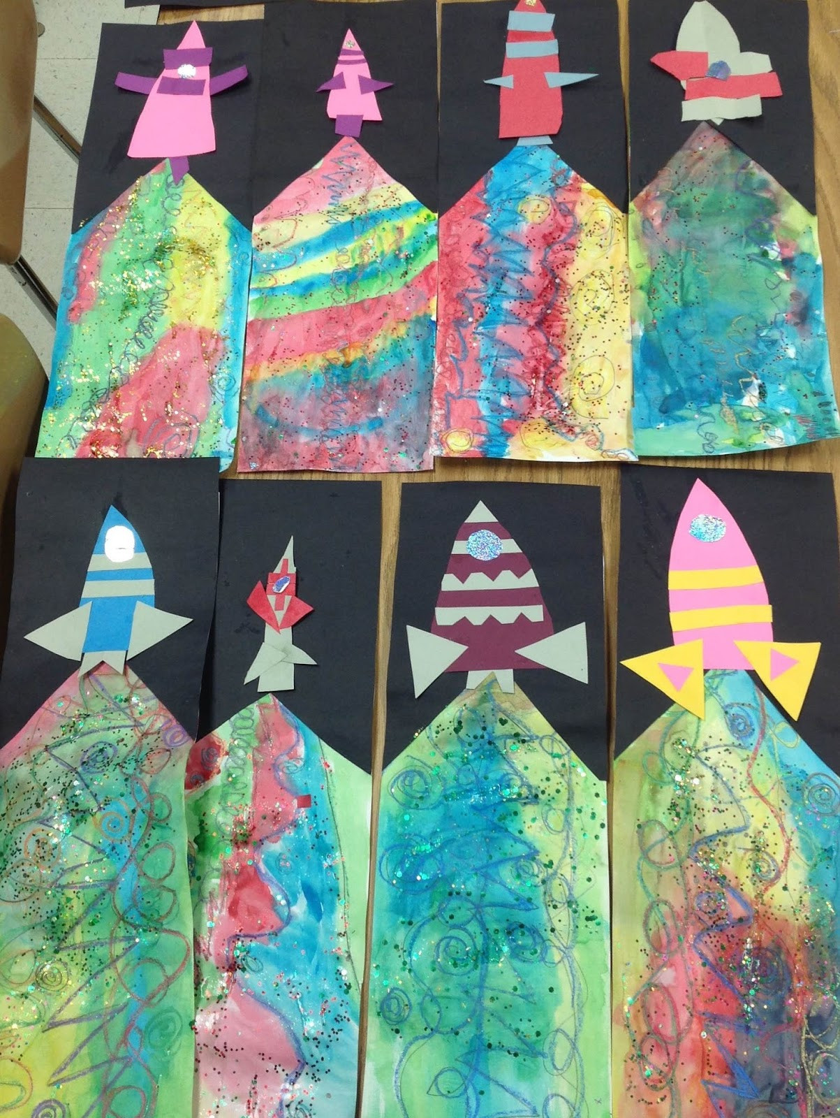 Preschool Art Projects
 Art With Mr E BLAST OFF Kindergarten Mixed Media