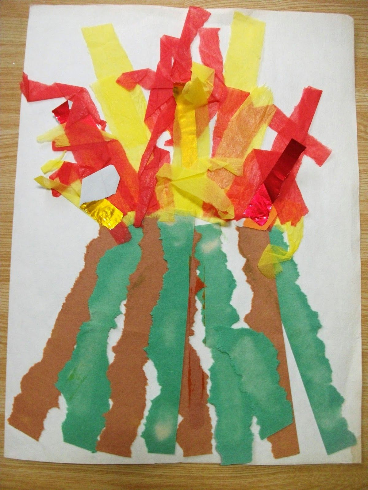 Preschool Artwork Ideas
 Preschool Crafts for Kids Paper Strips Volcano Craft