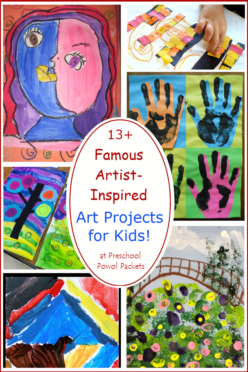 Preschool Artwork Ideas
 Preschool Powol Packets 13 Famous Artists Inspired Art