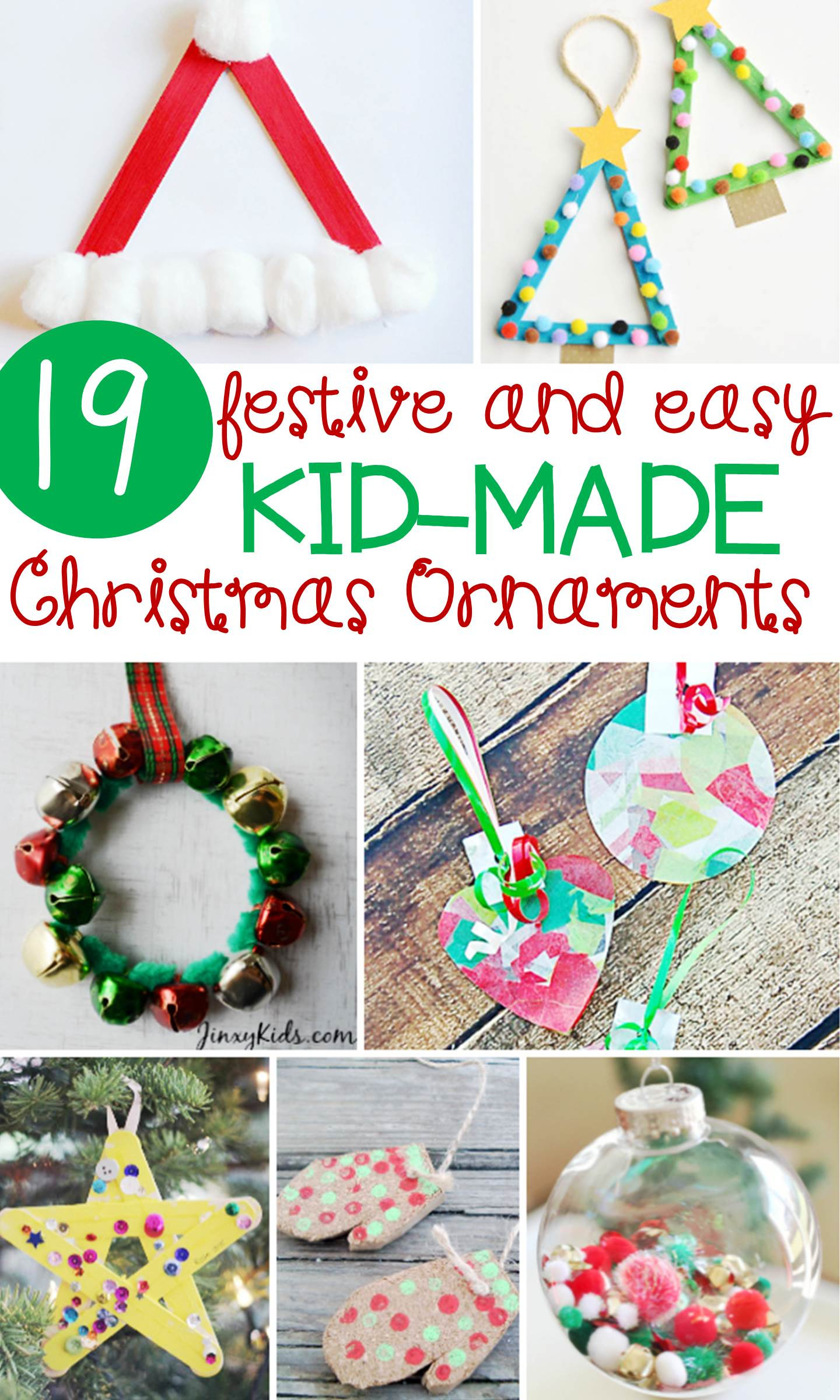 Preschool Christmas Craft Ideas
 Festive and Simple Kids Christmas Ornaments The