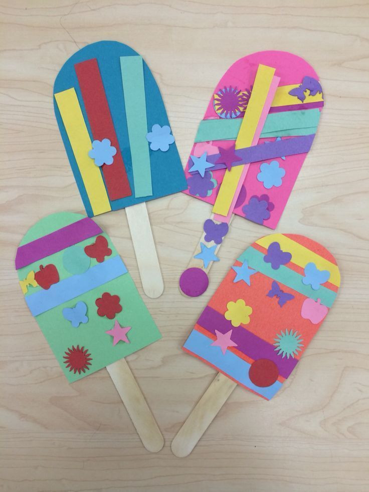 Preschoolers Art And Craft
 Popsicle Summer Art Craft for Preschoolers Kindergarten