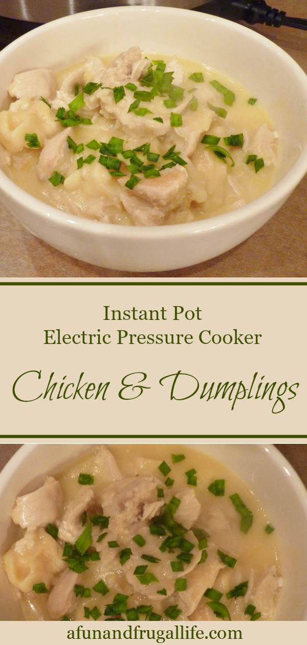 Pressure Cooker Chicken And Dumplings Canned Biscuits
 Electric Pressure Cooker Chicken & Dumplings A Fun and