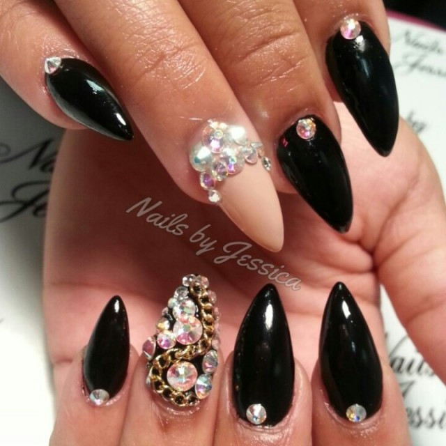 Pretty Pointy Nails
 Sassy and Pretty Nail Designs You Must Have Pretty Designs