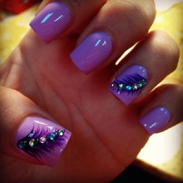 Pretty Purple Nails
 35 Beautiful Nail Designs for Fall Pretty Designs
