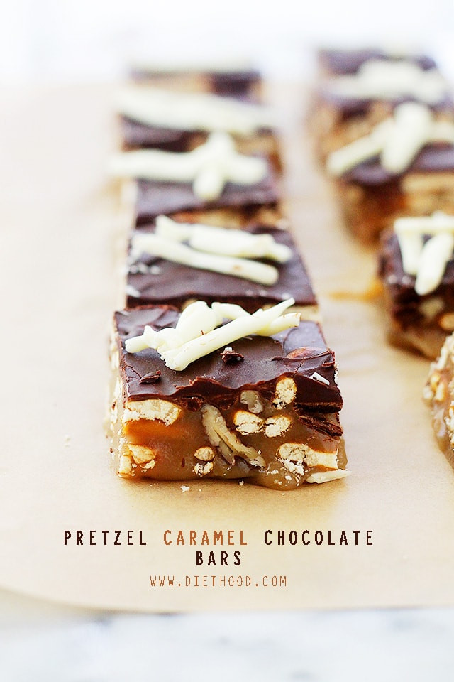 Pretzels Caramel Chocolate
 Pretzel Caramel Chocolate Candy Bars Recipe