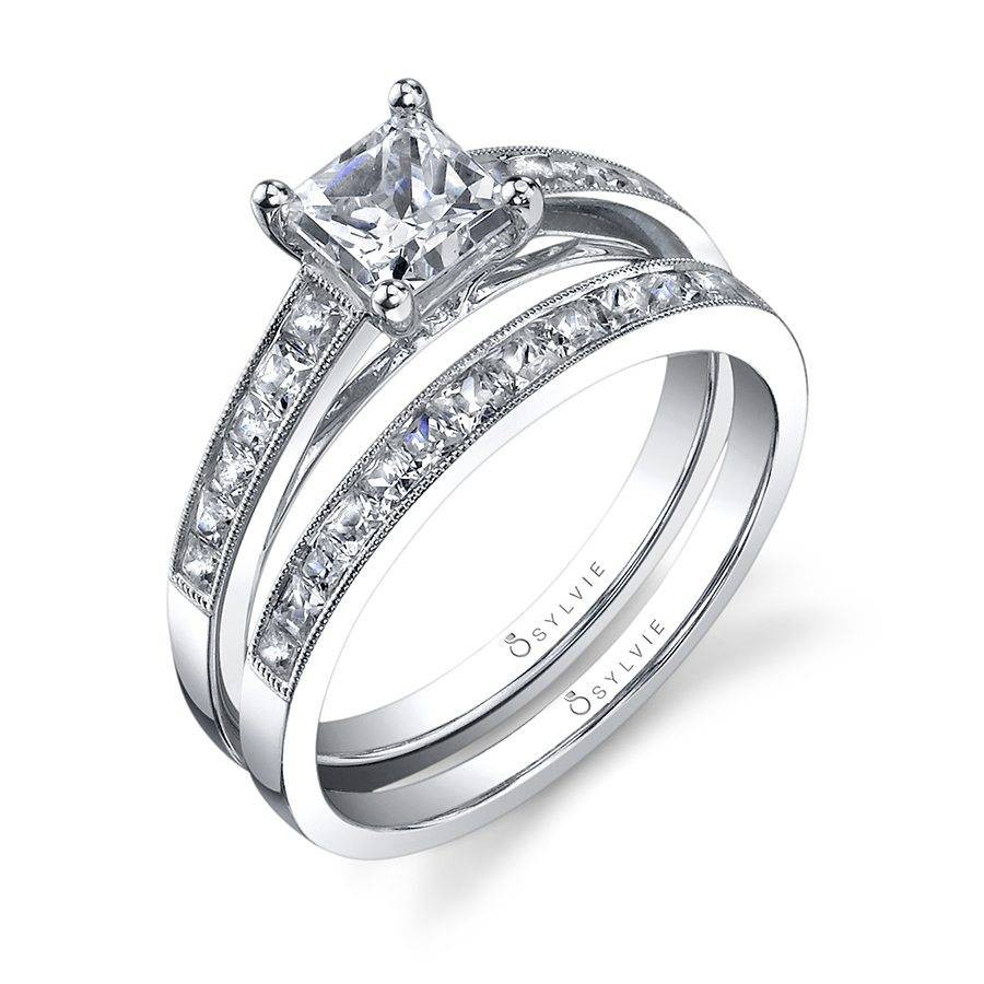 Princes Cut Wedding Rings
 Célestine Princess Cut Solitaire Engagement Ring SY709
