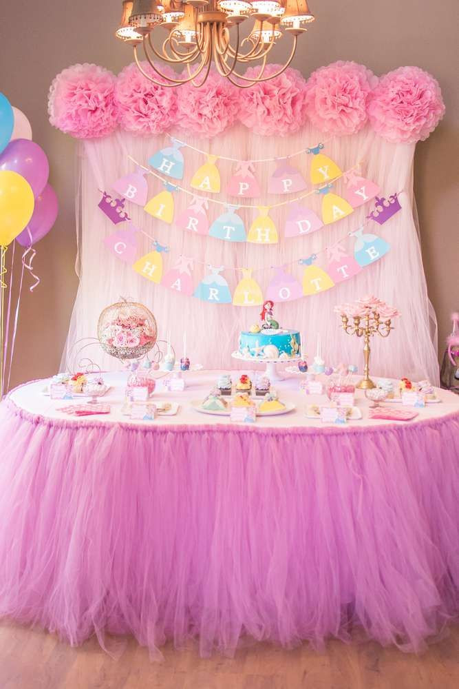 Princess Birthday Decorations
 Disney Princess Birthday Party Ideas