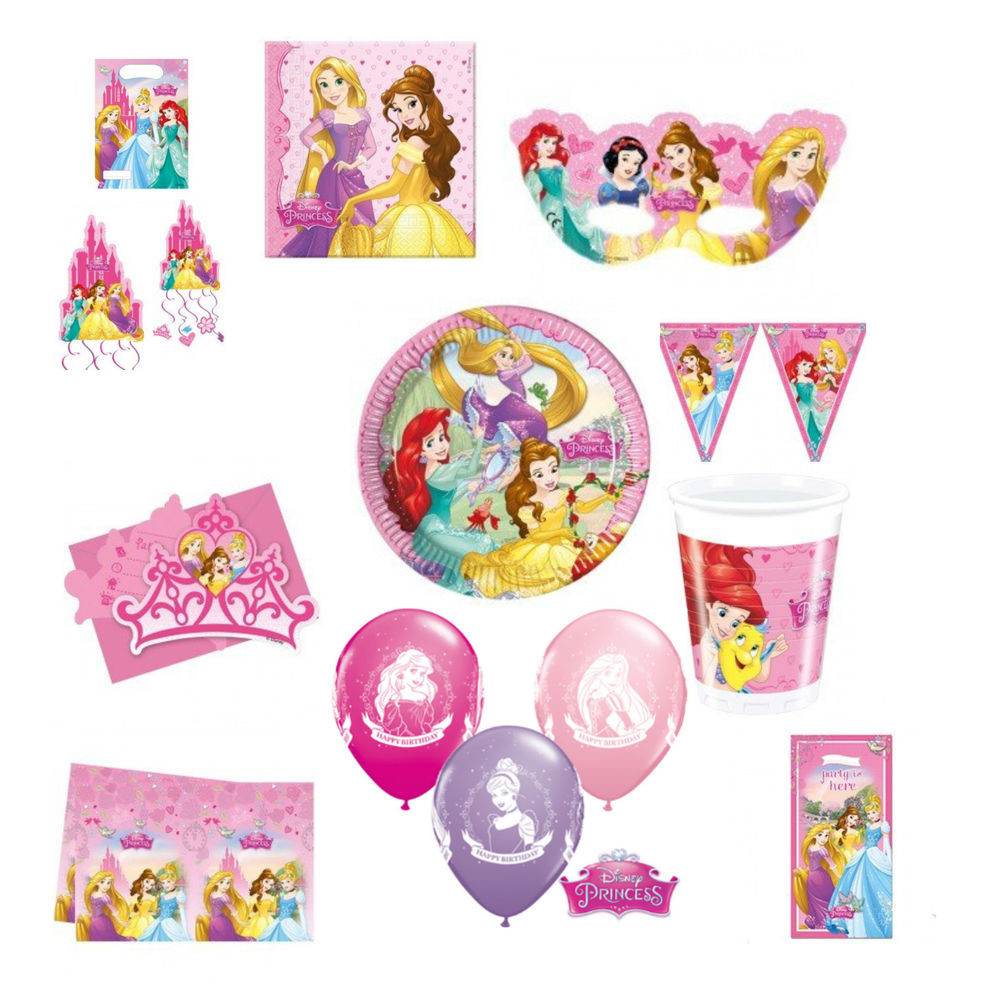 Princess Birthday Decorations
 Disney Princess Party Tableware Birthday Supplies Girls