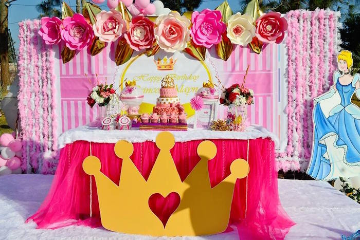 Princess Birthday Decorations
 Kara s Party Ideas Pink Royal Princess Birthday Party