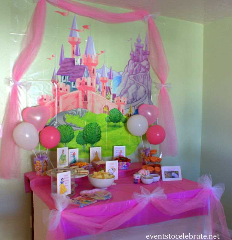 Princess Birthday Decorations
 Disney Princess Birthday Party Ideas Food & Decorations