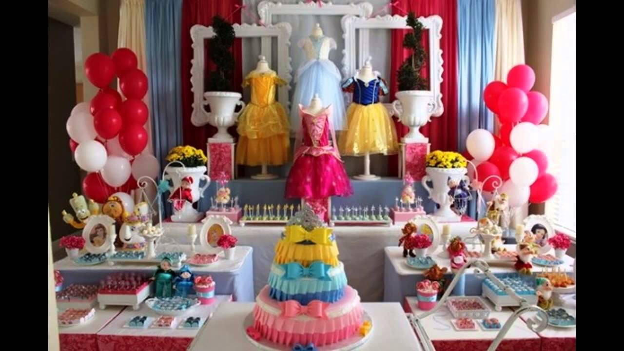 Princess Birthday Decorations
 Cool Disney princess themed party ideas