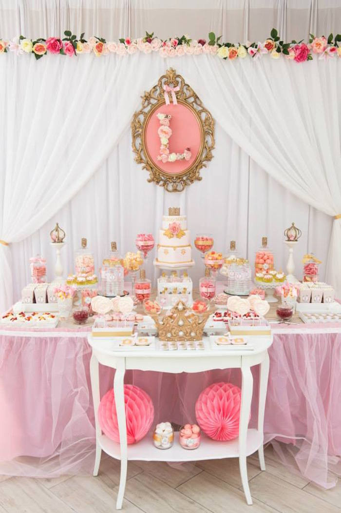 Princess Birthday Decorations
 Kara s Party Ideas Pink & Gold Princess Birthday Party