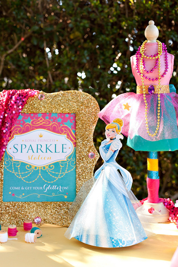 Princess Birthday Decorations
 Sparkly Disney Princess Dream Party Free Printables