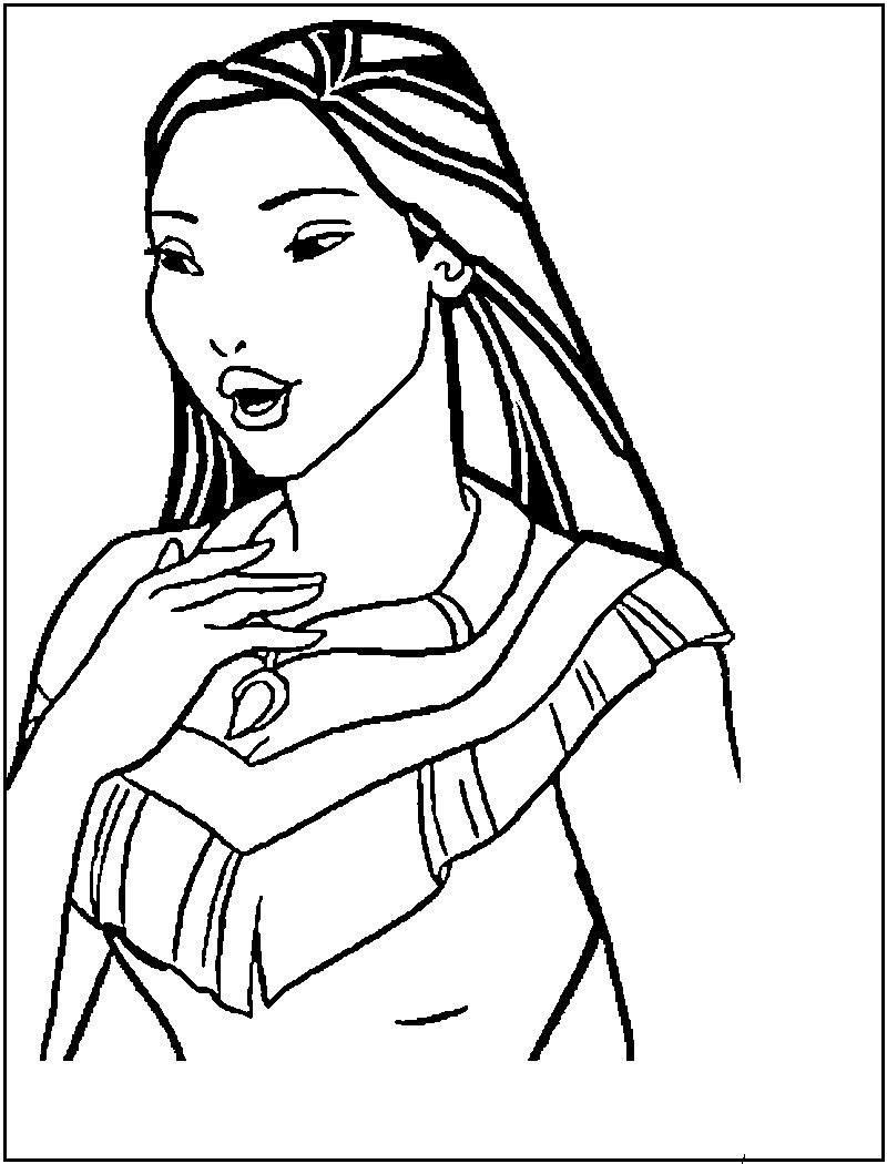 Princess Coloring Pages For Girls
 Disney Princess coloring pages Free Printable