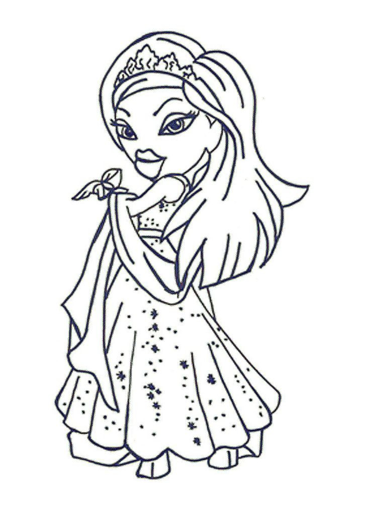 Princess Coloring Pages For Girls
 14 best glam girls images on Pinterest