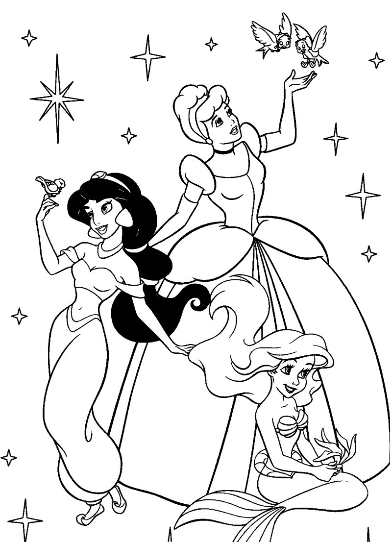 Princess Coloring Pages For Girls
 Disney Coloring Pages To Color