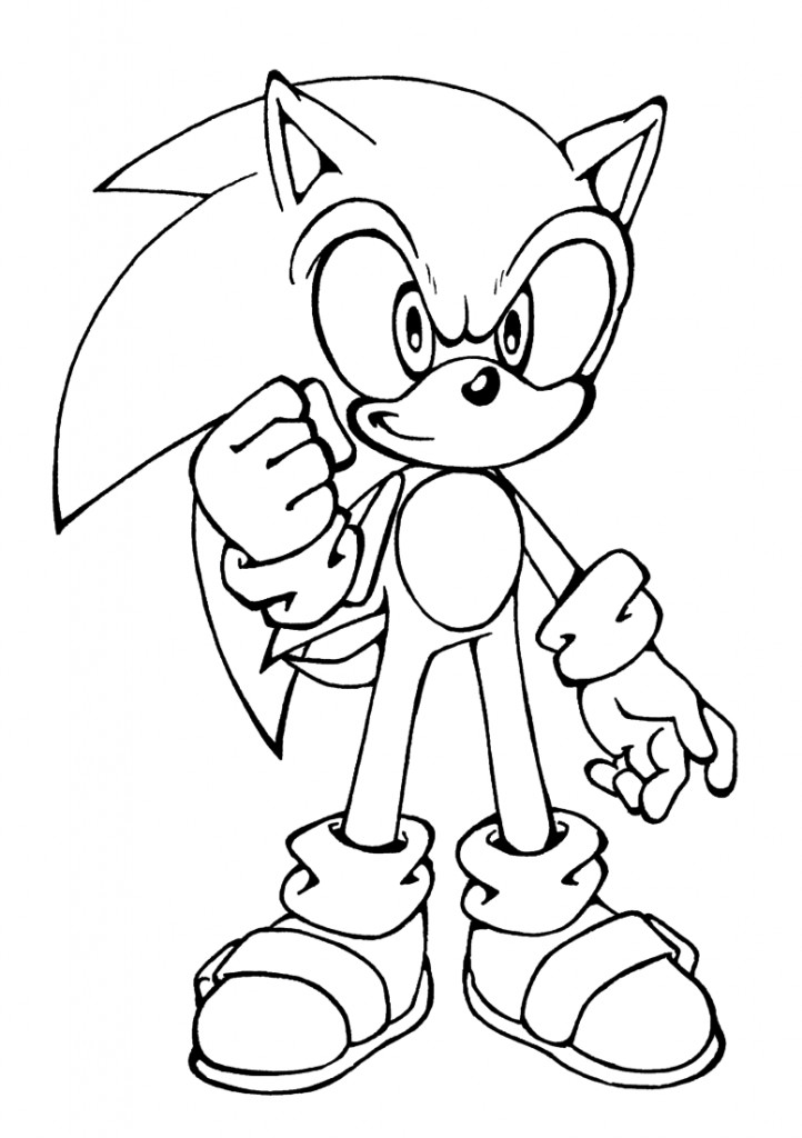 Print Coloring Pages For Kids
 Free Printable Sonic The Hedgehog Coloring Pages For Kids